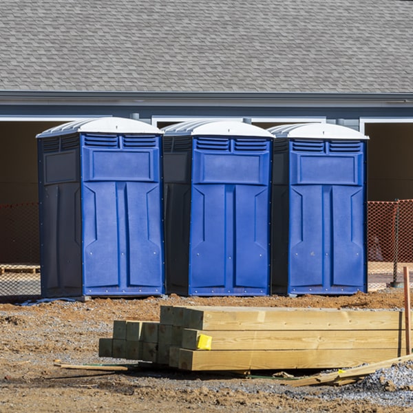 what is the maximum capacity for a single portable restroom in Six Mile Run